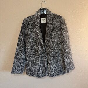 Abercrombie & Fitch Women’s Black & White Tweed Blazer